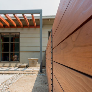 Modern Fence and Walkway