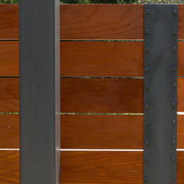 Modern Fence and Walkway