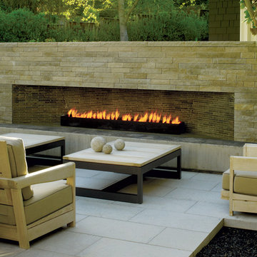 Modern Outdoor Fireplace