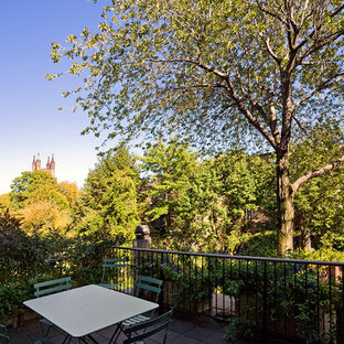 Inspiration for a contemporary patio remodel in New York with no cover