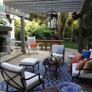 Montecito Cottage Outdoor Living Space
