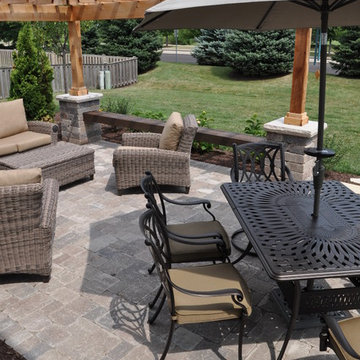 Montgomery - Outdoor Living Area with Cedar Arbor & Grill