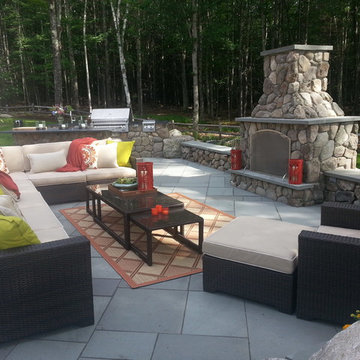 Moultonborough Outdoor Kitchen & Fireplace Project