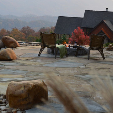 Mountain Escape Flagstone Patio and Water Feature