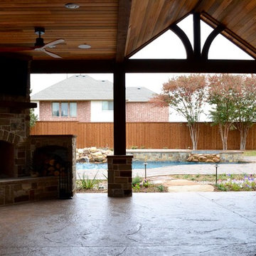 Murphy - Boulder Waterfall, Pool & Spa, Covered Outdoor Kitchen & Bar