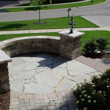 Naperville Private Residence Stone and Paver Walkway