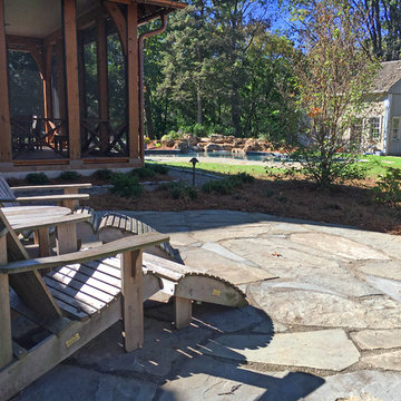 Natural Stone Outdoor Living Area