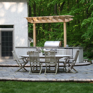 Natural Stone Patio & Outdoor Living Space