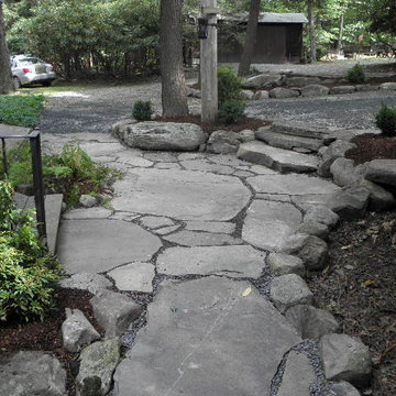 Natural stone steps - landings