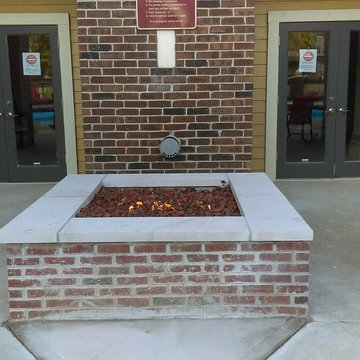New fire pit at Sterling Place Apartments