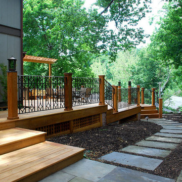Multi-level deck and walkway