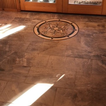 New Tile Floors & 3 Mosaic Medallion