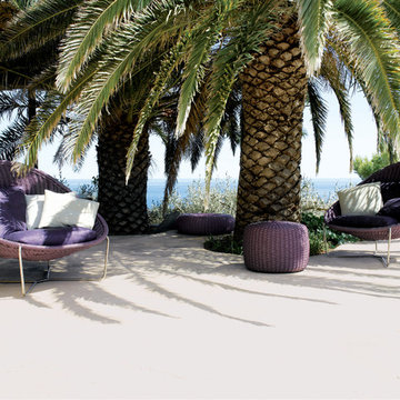 NIDO seat in nylon braid for outdoor by PAOLA LENTI