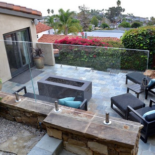 Inspiration for a contemporary patio remodel in Orange County