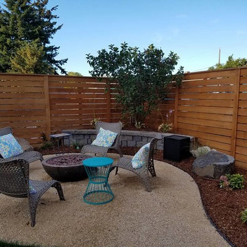Northeast Portland - Blessing Landscape Design, Client Installed Backyard