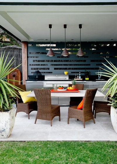 Contemporary Patio by Point 2 Design