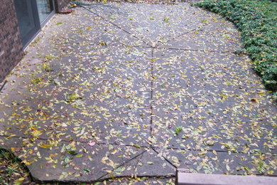 Old cement patio that's about to be removed