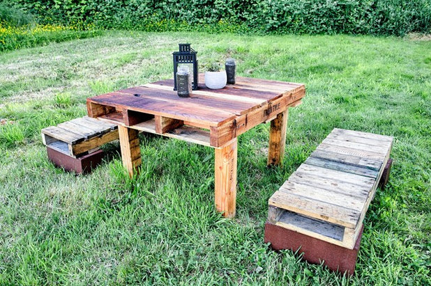 Rustic Patio by The Tiny Tack House