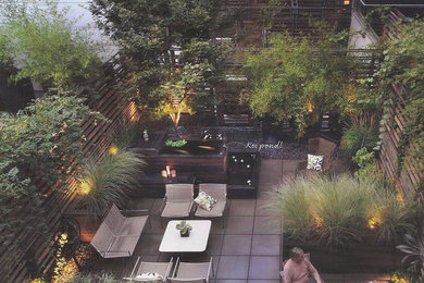 Patio - asian patio idea in Denver