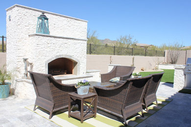 Patio - contemporary patio idea in Phoenix