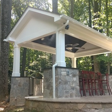 Outdoor Cooking Station with Patio and Pavilion