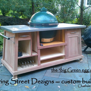 outdoor custom BBQ cart