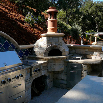 Outdoor Dome Roof Wood Fired Pizza Ovens