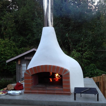 Outdoor Dome Roof Wood Fired Pizza Ovens