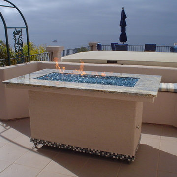 Outdoor Fire Pits using FireCrystals fire glass