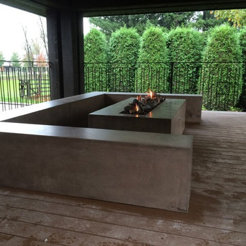 Outdoor Fire table and benchs