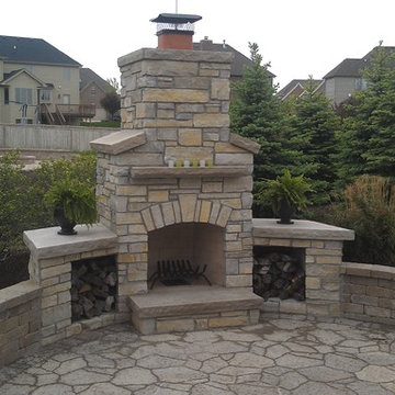 Outdoor Fireplace in Naperville