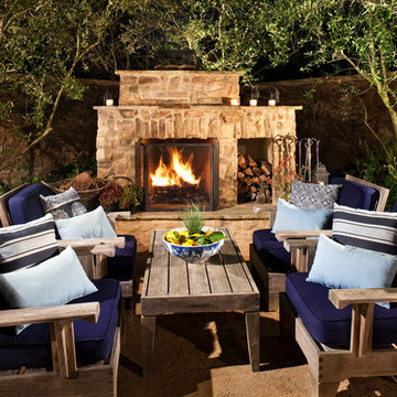 Outdoor Fireplace Seating
