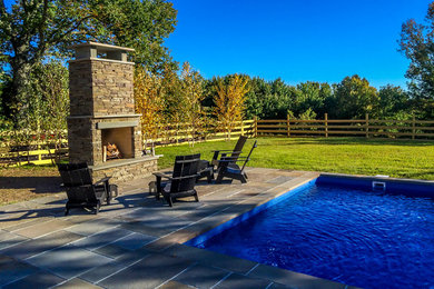 Outdoor Fireplaces & Pool Deck