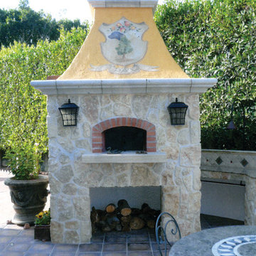 Outdoor Gable Roof Wood Fired Pizza Ovens
