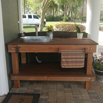 Outdoor Garden Sink Workstation