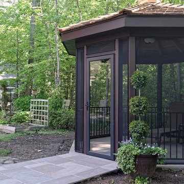 Outdoor grill station, patio and gazebo