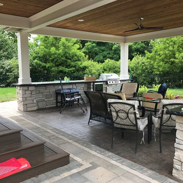 Outdoor Kitchen and Covered Back Porch