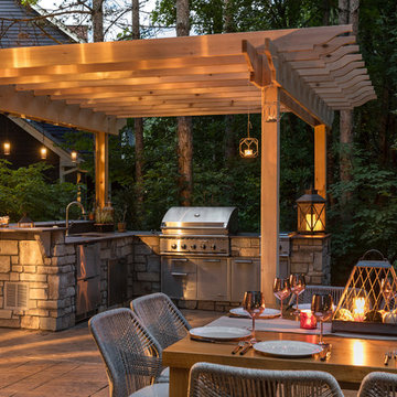 Outdoor Kitchen and firepit