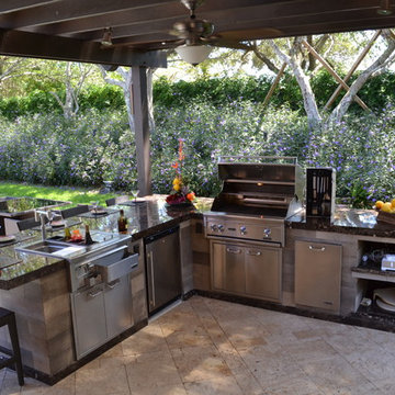 Outdoor Kitchen and pergola Project in South Florida