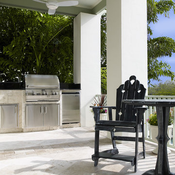 Outdoor Kitchen Area by Alvarez Homes - New Home Builders in Tampa Florida