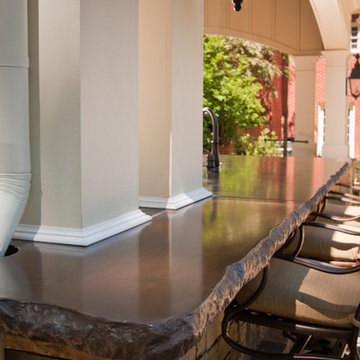 Outdoor Kitchen Concrete Countertops