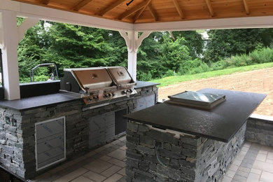 Outdoor kitchen granite countertops