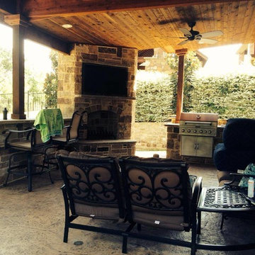 Outdoor Kitchen, Media, Fireplace, Patio Cover