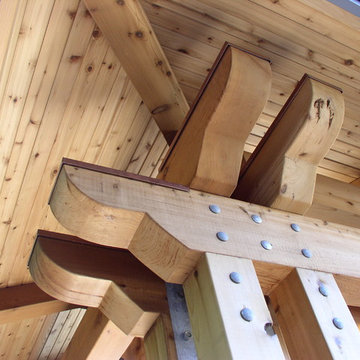 Outdoor Kitchen - Post and Beam detail