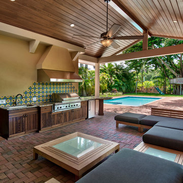 Outdoor Kitchen Remodel and Covered Patio Addition Fort Myers FL