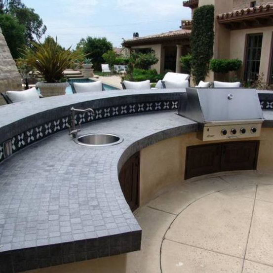 Outdoor Kitchen Tile Houzz
