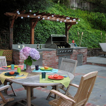 Outdoor kitchens and fireplaces