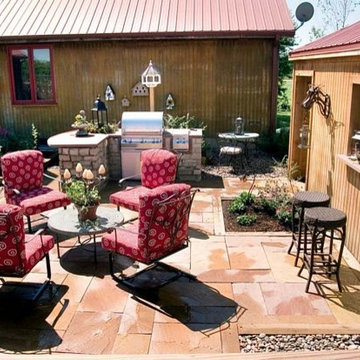 Outdoor kitchens and patios
