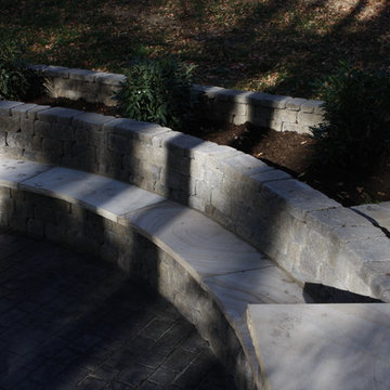 Outdoor Living Custom Firepit and Pavillion