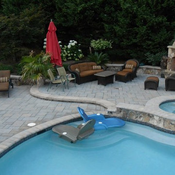 Outdoor Living Room Retreat - Pool, Patios, Fireplace